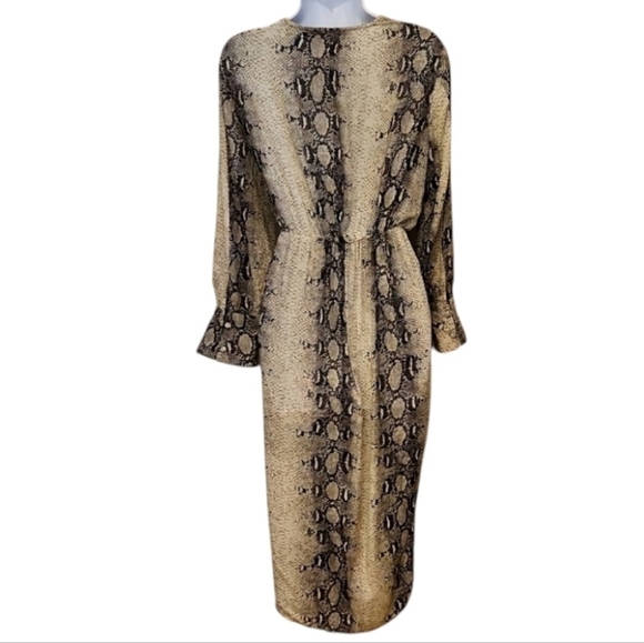 Paper Heart Snake Print Wrap Dress - Picture 2 of 6